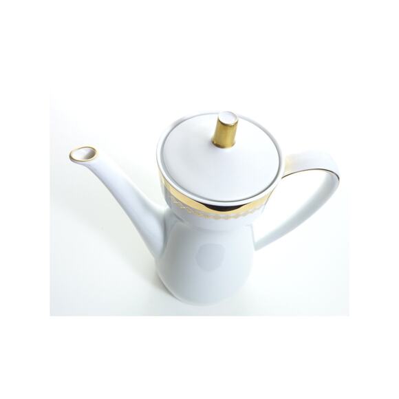 Vintage Seltmann Weiden Bavaria Gold Diamond Pattern Coffee/ tea pot w/Lid MCM - Picture 2 of 5